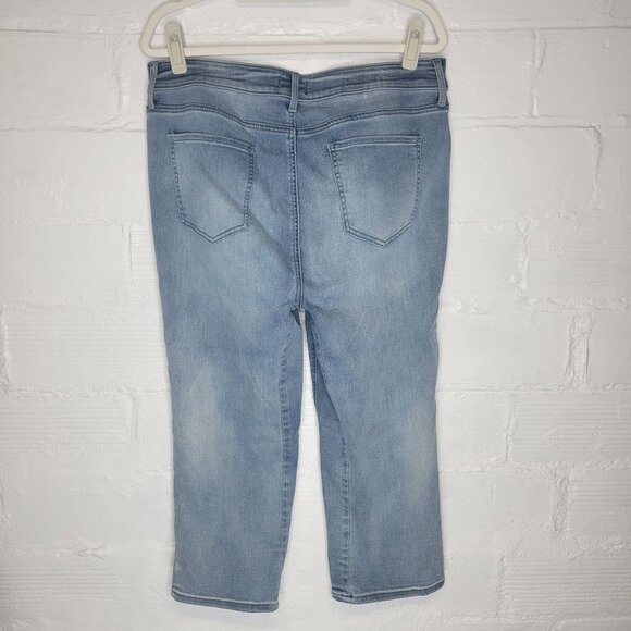 NYDJ Women's Size 14 Jeans Marilyn Straight Crop High Rise - Picture 2 of 5